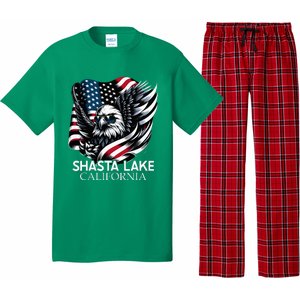 Shasta Lake California 4th Of July Usa Pajama Set