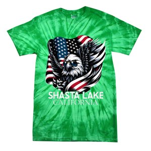 Shasta Lake California 4th Of July Usa Tie-Dye T-Shirt