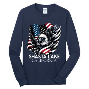 Shasta Lake California 4th Of July Usa Tall Long Sleeve T-Shirt