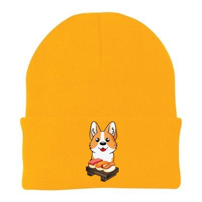 Sushi Life Corgi Dog Lover Kawaii Japanese Anime Gift  Knit Cap Winter Beanie