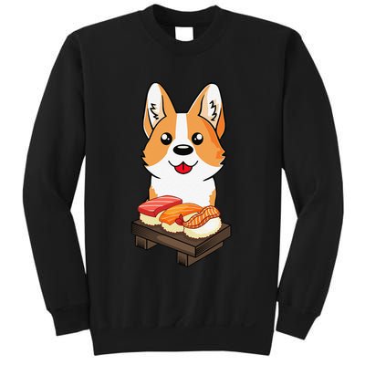 Sushi Life Corgi Dog Lover Kawaii Japanese Anime Gift  Sweatshirt