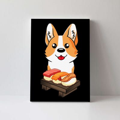 Sushi Life Corgi Dog Lover Kawaii Japanese Anime Gift  Canvas