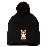 Sushi Life Corgi Dog Lover Kawaii Japanese Anime Gift  Pom Pom 12in Knit Beanie