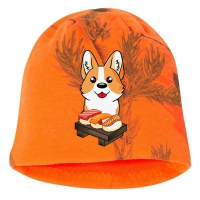 Sushi Life Corgi Dog Lover Kawaii Japanese Anime Gift  Kati - Camo Knit Beanie