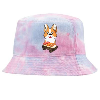 Sushi Life Corgi Dog Lover Kawaii Japanese Anime Gift  Tie-Dyed Bucket Hat