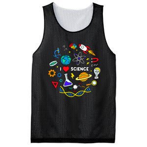 Science Lover Chemistry Biology Physics Love Science Mesh Reversible Basketball Jersey Tank