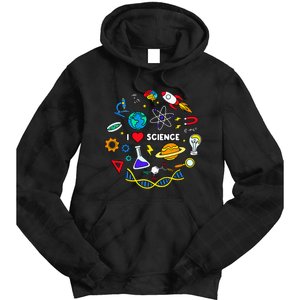 Science Lover Chemistry Biology Physics Love Science Tie Dye Hoodie