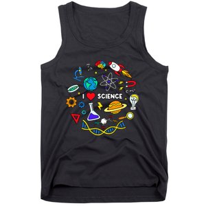 Science Lover Chemistry Biology Physics Love Science Tank Top