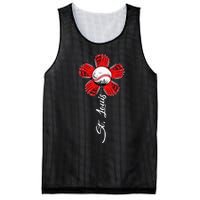 St. Louis Colorful Baseball Flower Souvenir I Love St. Louis Mesh Reversible Basketball Jersey Tank