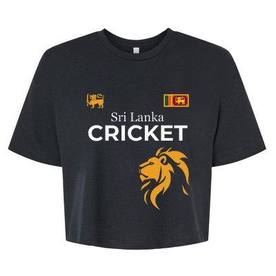 Sri Lanka Cricket Perfect For Lankan Cricket Fans Bella+Canvas Jersey Crop Tee