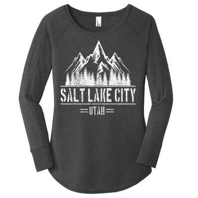 Salt Lake City Utah Mountains Nature Souvenir Women's Perfect Tri Tunic Long Sleeve Shirt