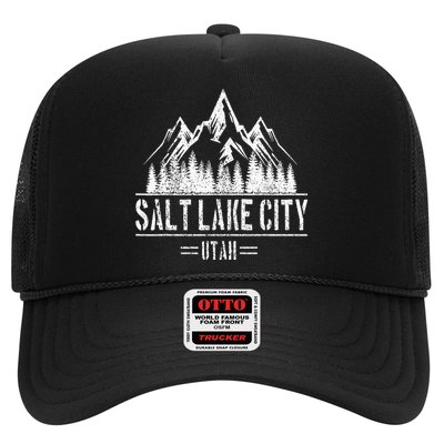 Salt Lake City Utah Mountains Nature Souvenir Trucker Hat