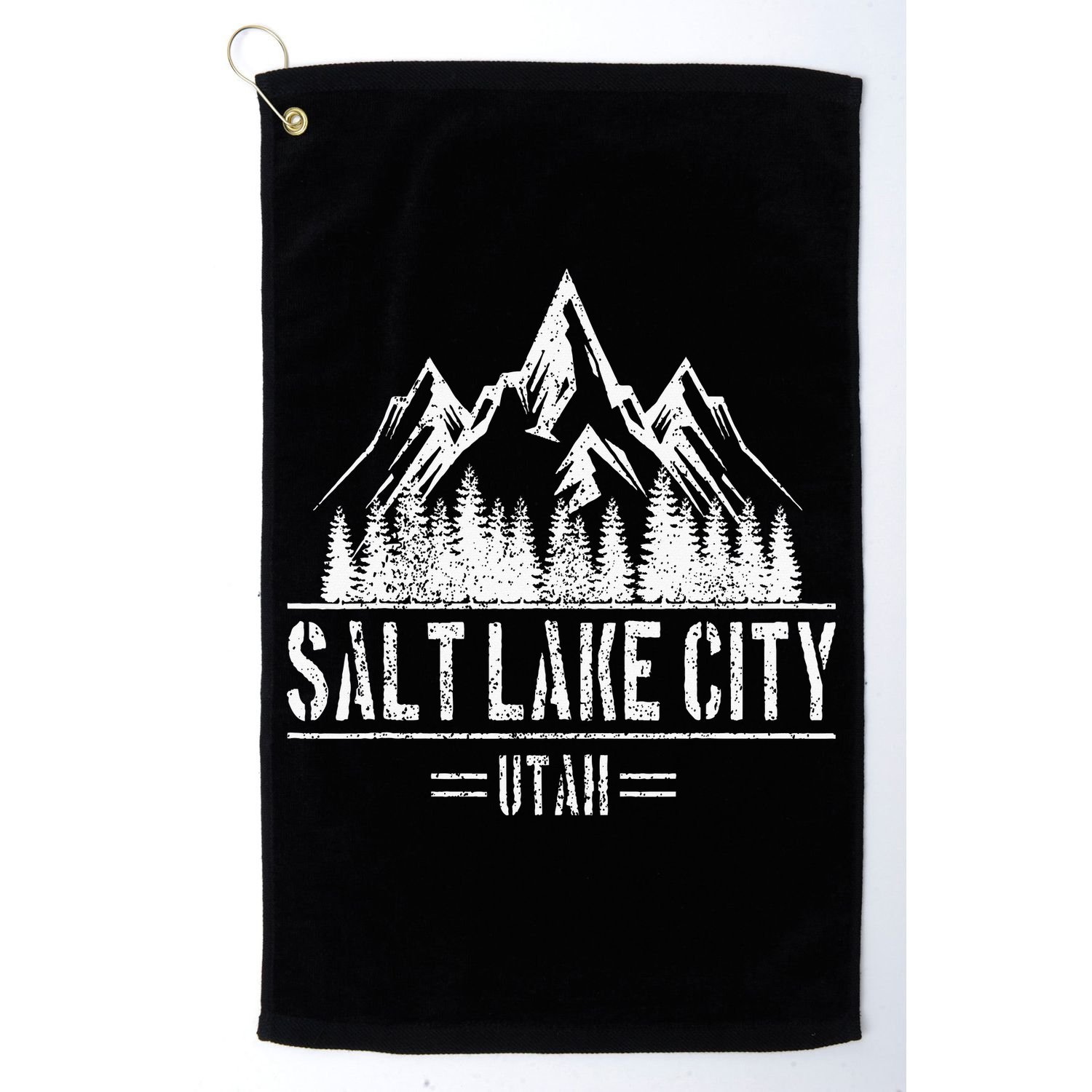 Salt Lake City Utah Mountains Nature Souvenir Golf Towel