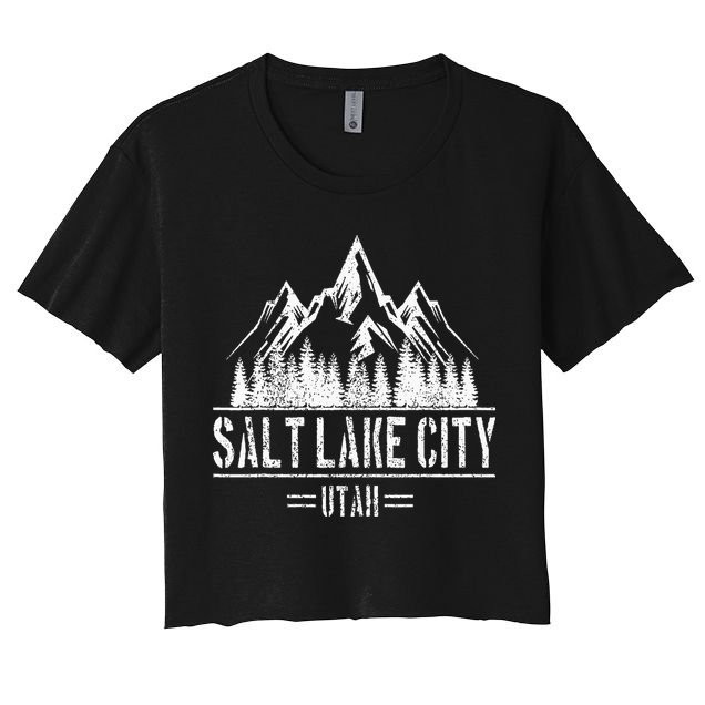 Salt Lake City Utah Mountains Nature Souvenir Crop Top