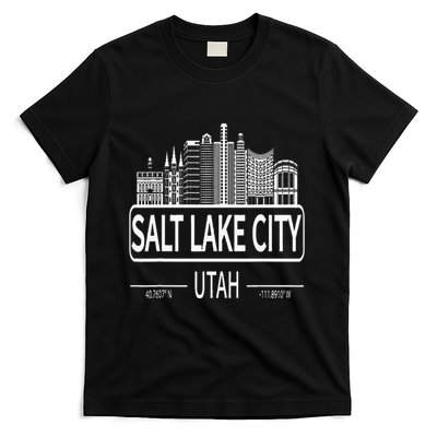 Salt Lake City Utah Skyline Travel To Salt Lake City T-Shirt