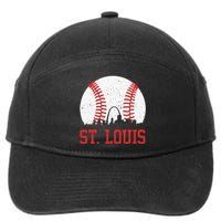 St. Louis Cityscape Vintage Baseball City 7-Panel Snapback Hat