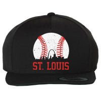 St. Louis Cityscape Vintage Baseball City Wool Snapback Cap