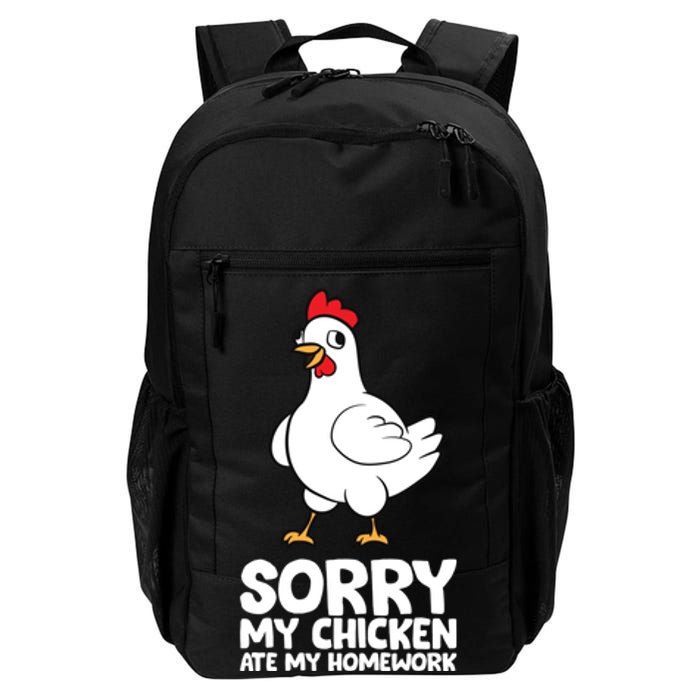 School Love Chickens Sorry My Chicken Ate My Homework Daily Commute Backpack