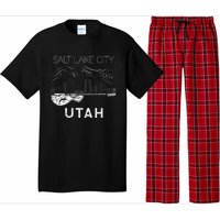 Salt Lake City Souvenir Utah Souvenir Music Guitar Pajama Set