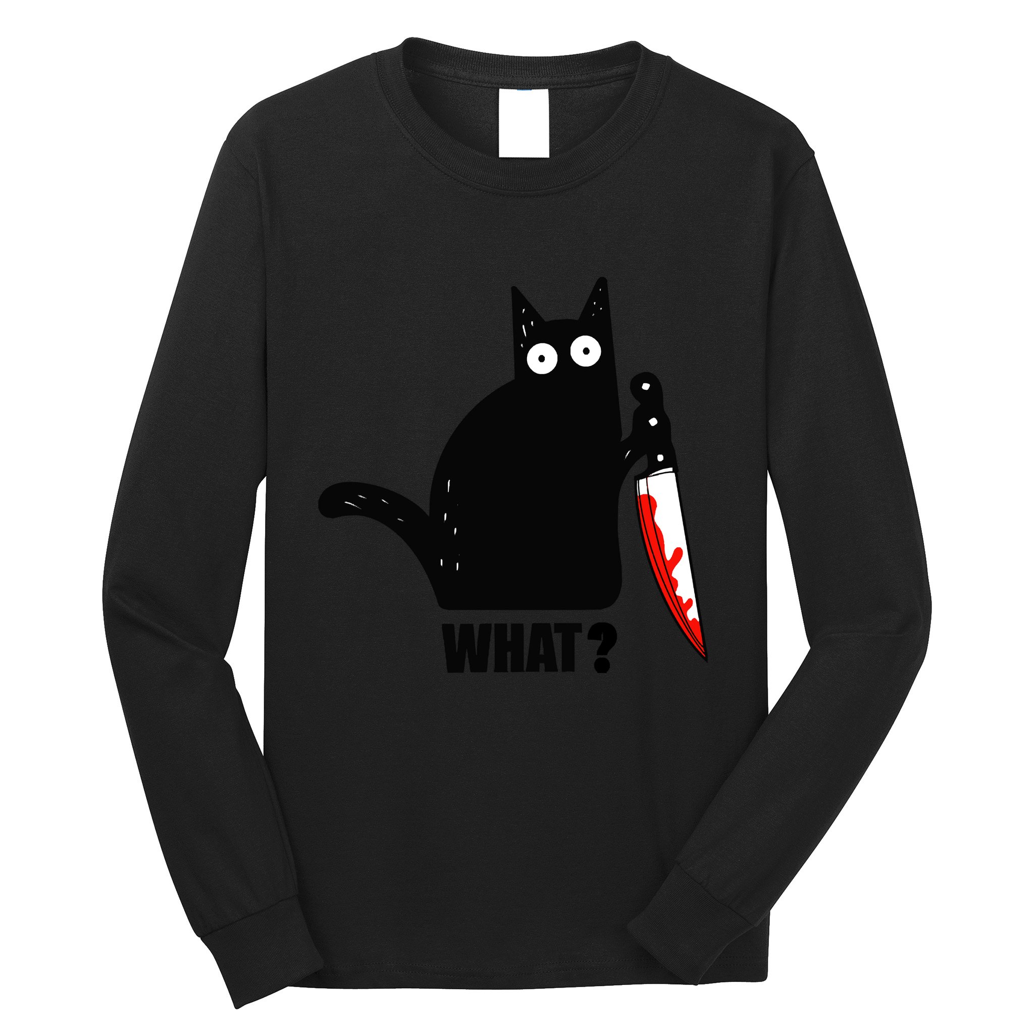 Spooky Lockdown Cat Long Sleeve Shirt