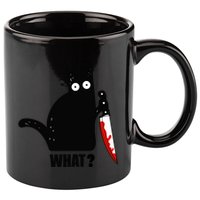 Spooky Lockdown Cat 11oz C Handle Ceramic Mug