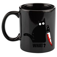 Spooky Lockdown Cat 11oz C Handle Ceramic Mug