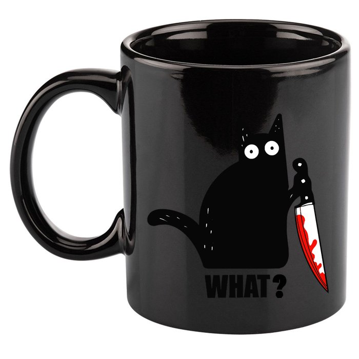 Spooky Lockdown Cat 11oz C Handle Ceramic Mug
