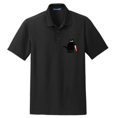 Spooky Lockdown Cat Dry Zone Grid Polo