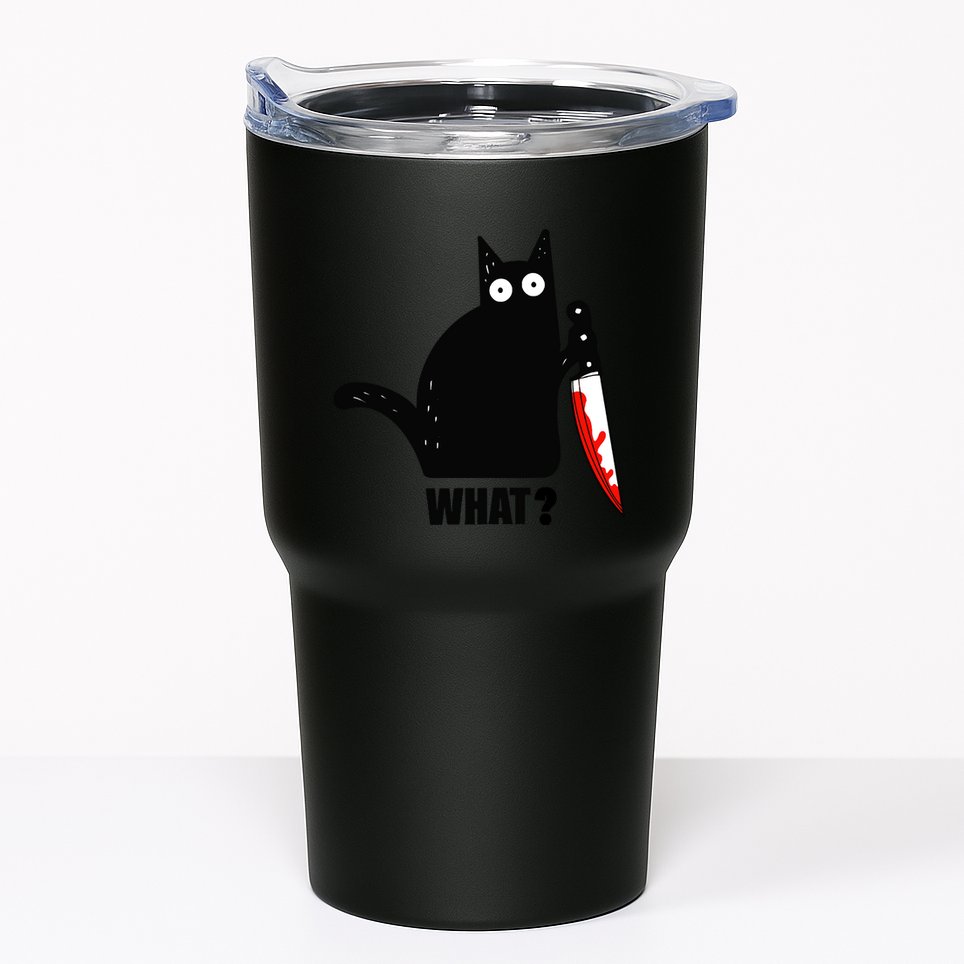 Spooky Lockdown Cat Tumbler