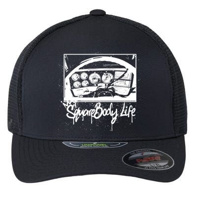 Squarebody Life C10 Classic Truck Squarebody Nation Flexfit Unipanel Trucker Cap
