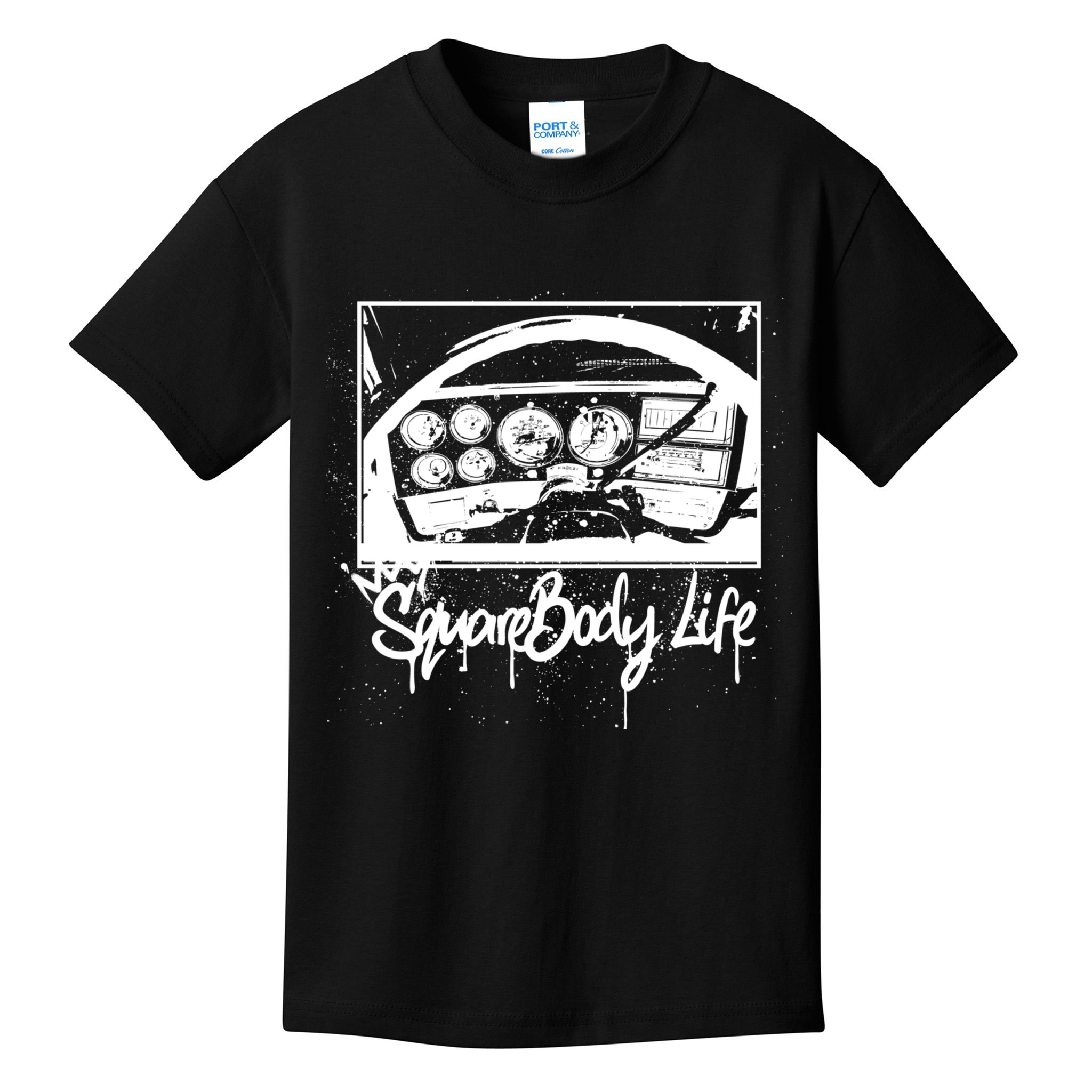 Squarebody Life C10 Classic Truck Squarebody Nation Kids T-Shirt