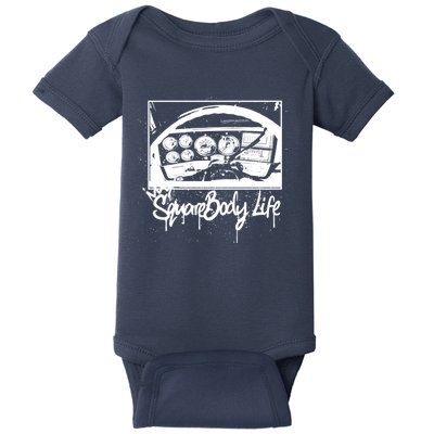 Squarebody Life C10 Classic Truck Squarebody Nation Baby Bodysuit