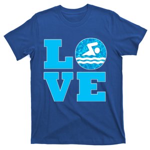 Swim Love Cool Gift For Swimmers And Swimming Coaches T-Shirt