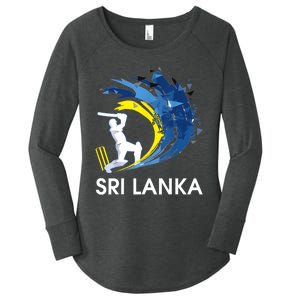 Sri Lanka Cricket 2024 Sri Lankan Cricket Jersey Women's Perfect Tri Tunic Long Sleeve Shirt