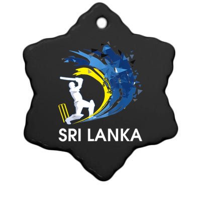 Sri Lanka Cricket 2024 Sri Lankan Cricket Jersey Ceramic Star Ornament