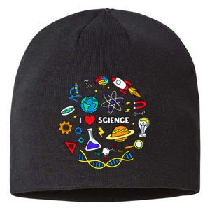 Science Lover Chemistry Biology Physics Love Science Sustainable Beanie