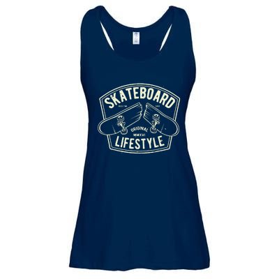 Skateboard Lifestyle Classic Vintage Ladies Essential Flowy Tank