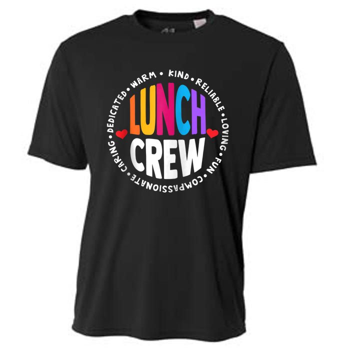 School Lunch Crew Funny Ladies Cafeteria Workers Lunch Lady Zip Hoodie Cooling Performance Crew T-Shirt