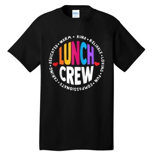 School Lunch Crew Funny Ladies Cafeteria Workers Lunch Lady Zip Hoodie Tall T-Shirt