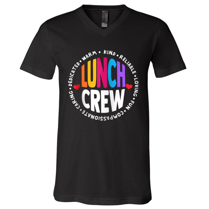 School Lunch Crew Funny Ladies Cafeteria Workers Lunch Lady Zip Hoodie V-Neck T-Shirt