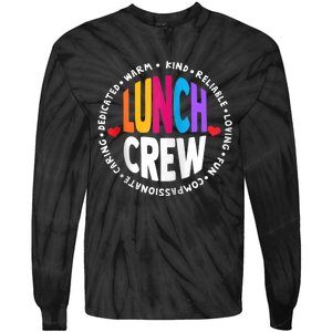 School Lunch Crew Funny Ladies Cafeteria Workers Lunch Lady Zip Hoodie Tie-Dye Long Sleeve Shirt