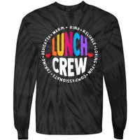 School Lunch Crew Funny Ladies Cafeteria Workers Lunch Lady Zip Hoodie Tie-Dye Long Sleeve Shirt