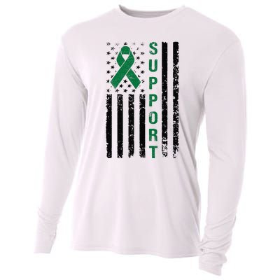 Support Liver Cancer Awareness Cooling Performance Long Sleeve Crew