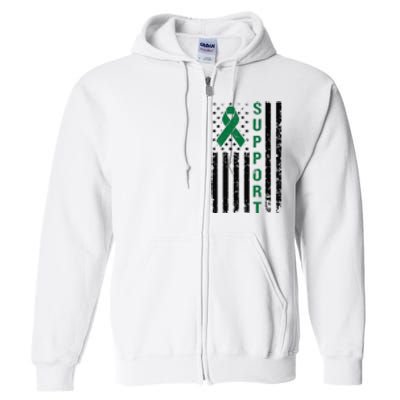 Support Liver Cancer Awareness Full Zip Hoodie