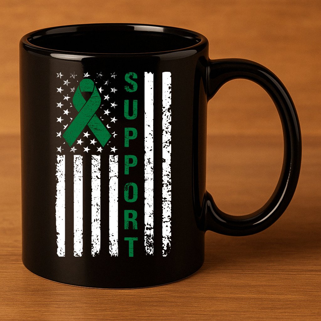 Support Liver Cancer Awareness 11oz C Handle Ceramic Mug