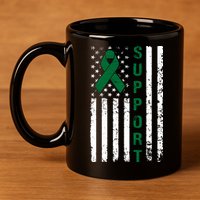 Support Liver Cancer Awareness 11oz C Handle Ceramic Mug