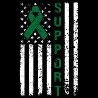 Support Liver Cancer Awareness Cropped Pullover Crew