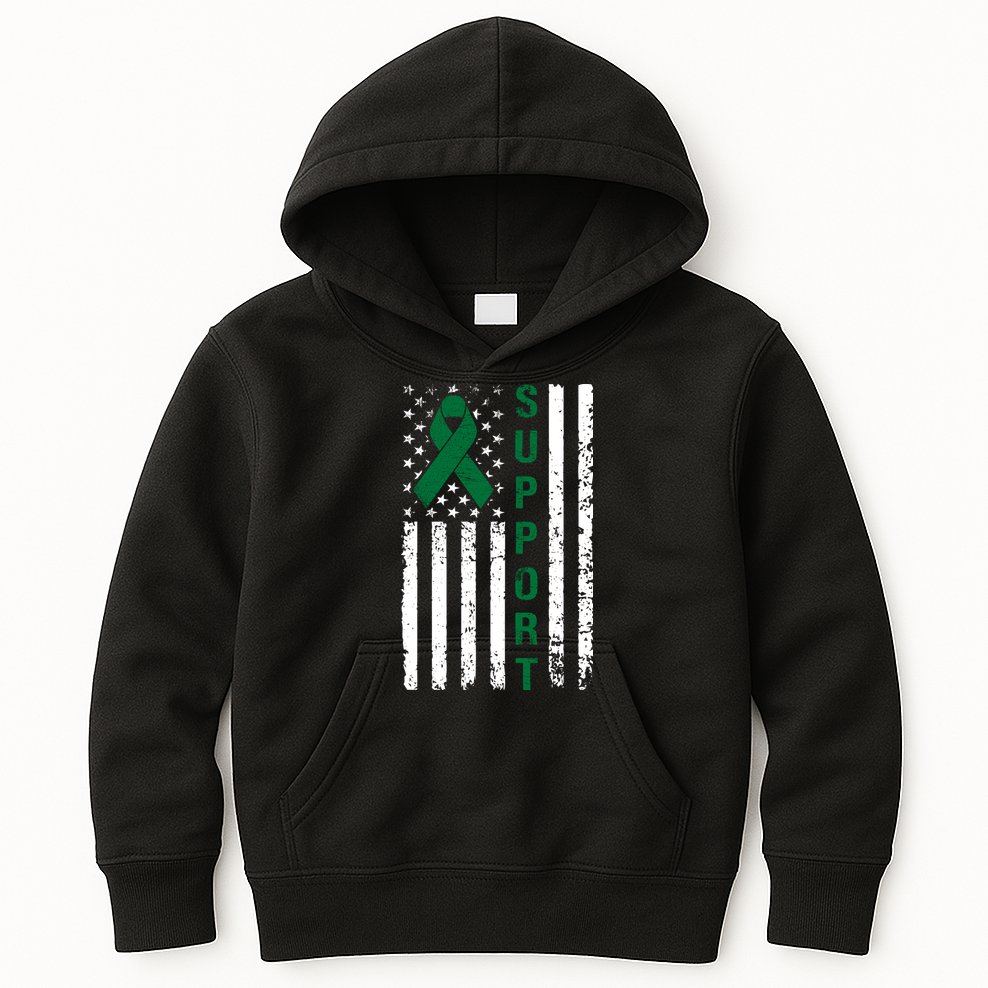 Support Liver Cancer Awareness Kids Hoodie