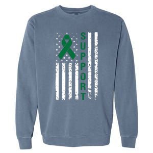 Support Liver Cancer Awareness Garment-Dyed Sweatshirt