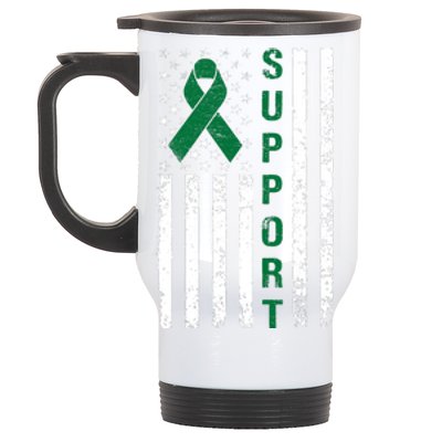 Support Liver Cancer Awareness Stainless Steel Travel Mug